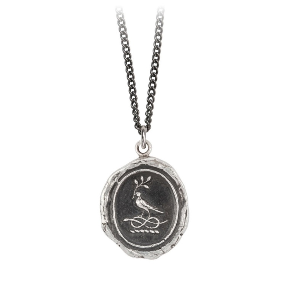 Pyrrha Everlasting Love Talisman 925 Sterling Silver Necklace 18in Chain